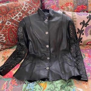 Tribe America Leather Jacket Size 4